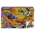 Teenage Mutant Ninja Turtles: Mutant Mayhem Chopper Cycle with Exclusive Rocksteady Figure - Fashions for Home