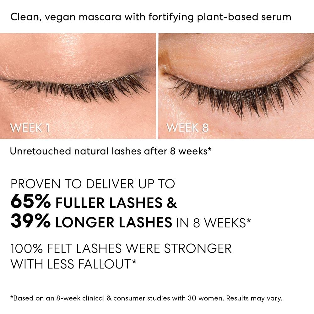 bareMinerals Strength & Length Serum-Infused Black Mascara 0.15 fl. oz - Fashions for Home