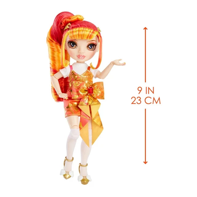 Rainbow Junior High Special Edition Laurel De’Vious - 9" Red, Orange Posable Fashion Doll with Accessories, Soft Backpack. Great Toy Gift for Kids Ages 4-12