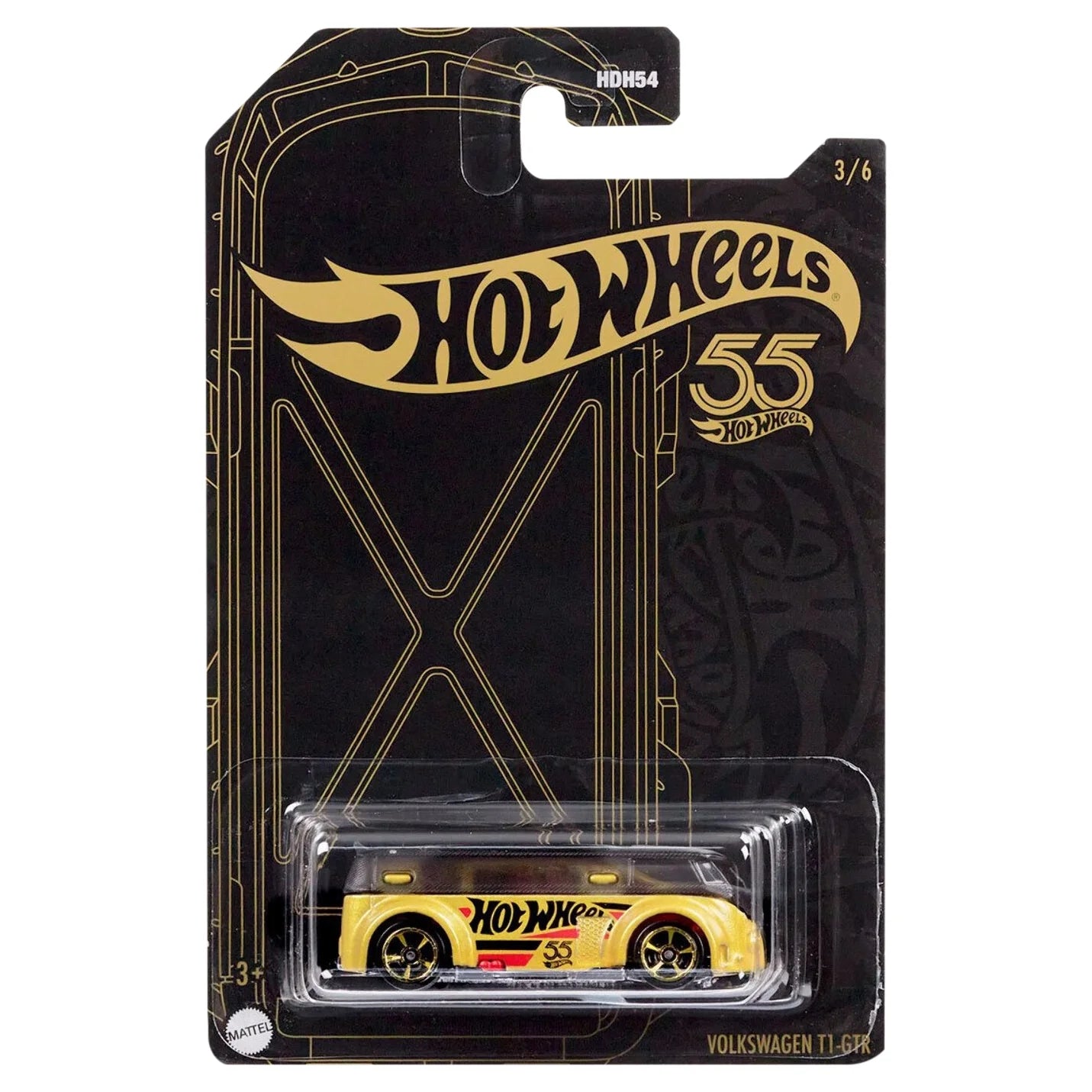 Hot Wheels Volkswagen T1 GTR Play Vehicle, 3+ Yrs, Diecast Silver, 1.44 oz Fashions for Home