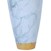 Elegant Celadon Marble Ceramic Vase with Gold Accents - Timeless Home Decor