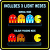 Pac-Man and Ghost Icons LED Light