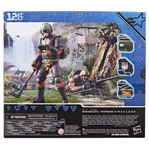 GI Joe Classified Series Roadblock, Tripwire & M.A.C.L.E.O.D Action Figure Set (Tiger Force) Fashions for Home