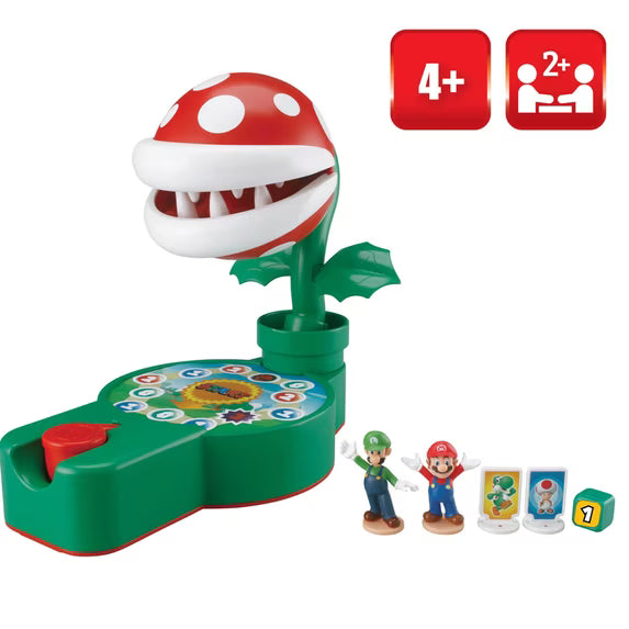 Epoch Games Super Mario Piranha Plant Escape!, Tabletop Skill and Action Game with Collectible Super Mario Action Figures, Ages 4+ Fashions for Home