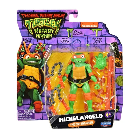 Teenage Mutant Ninja Turtles: Mutant Mayhem 4.25” Michelangelo Basic Action Figure by Playmates Toys Fashions for Home