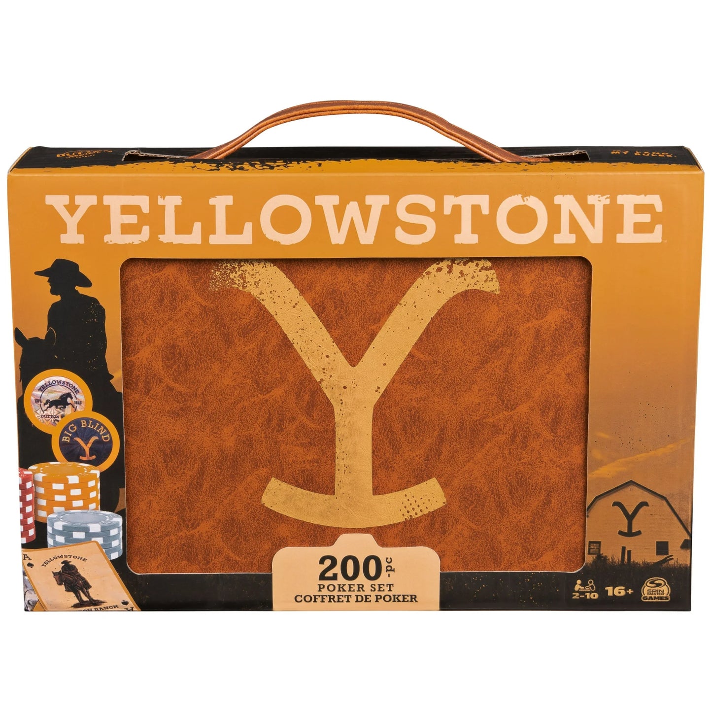 Spin Master Games, Yellowstone, 200-Piece Poker with Custom Carrying Case, Ages 16 and up Fashions for Home