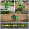 Monster Jam, Grave Digger Trax All-Terrain Remote Control Outdoor Vehicle, 1:15 Scale