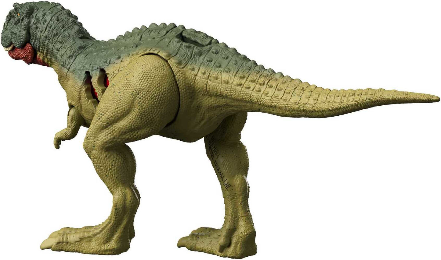 Jurassic World Dominion Extreme Damage Quilmesau Dinosaur Action Figure Toy, Battle Play Fashions for Home