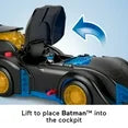 Imaginext DC Super Friends Shake & Spin Batmobile and Batman Figure Set, 4 Pieces