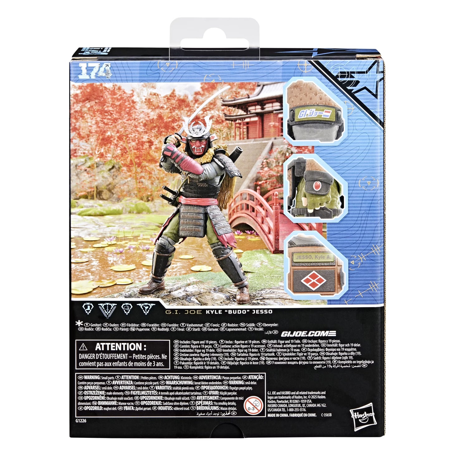 G.I. Joe Classified Series #174, Kyle "Budo" Jesso, 6” Samurai Action Figure Fashions for Home
