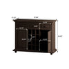 Vintage Style 3-Drawer 2-Door Storage Cabinet with 12-Grid Wine Rack, for Living Room, Kitchen, Dining Room