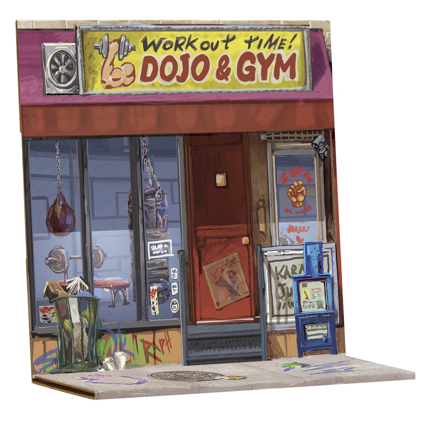 Teenage Mutant Ninja Turtles Mutant Mayhem Mutation Station Raph Vs Rocksteady Exclusive 4.6-Inch Battle Pack