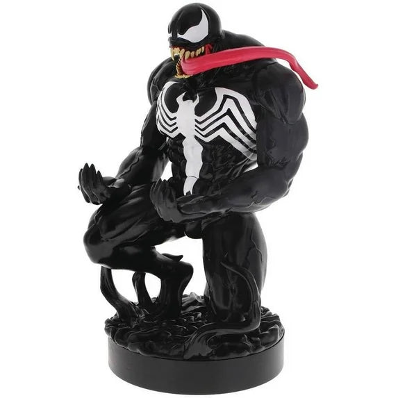 Exquisite Gaming: Marvel: Venom - Original Mobile Phone & Gaming Controller Holder, Device Stand, Cable Guys, Licensed Figure Fashions for Home