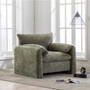 Modern Style Chenille Oversized Armchair Accent Chair Single Sofa Lounge Chair 38.6'' W for Living Room, Bedroom, Matcha Green