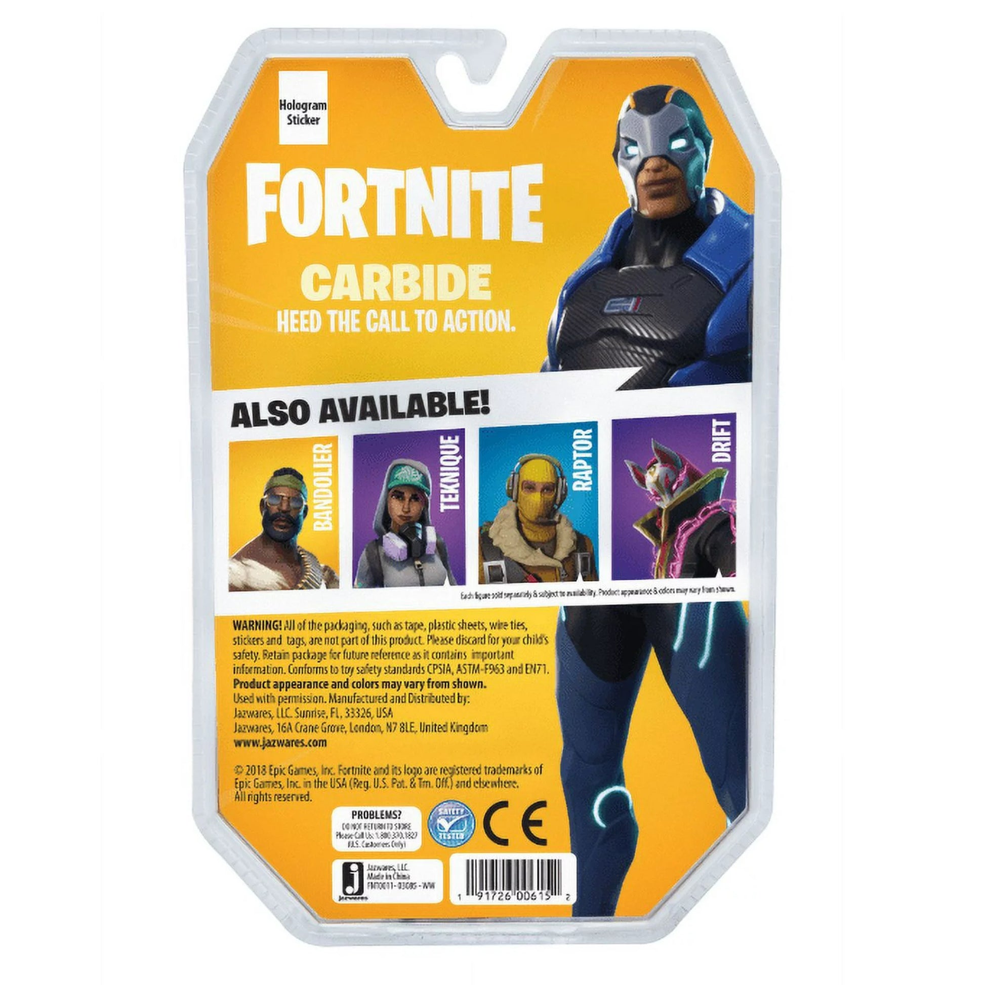 Fortnite Solo Mode Core Figure Pack, Carbide Fashions for Home
