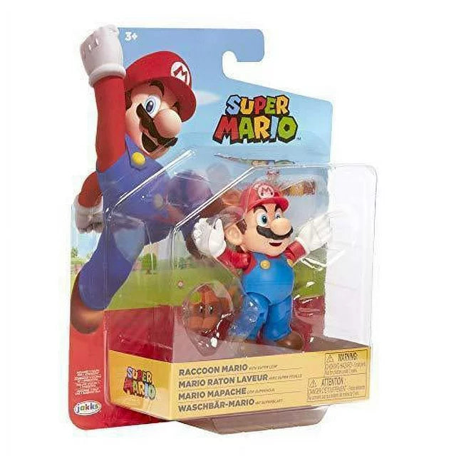 Nintendo Super Mario Raccoon Mario With Super Leaf Action Figure Set Fashions for Home