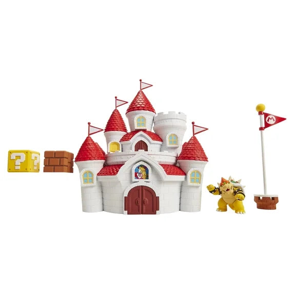 Nintendo Super Mario Mushroom Kingdom Castle Playset with Exclusive 2.5" Bowser Figure Fashions for Home
