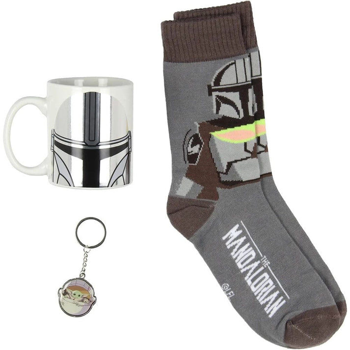 The Mandalorian Mug, Socks & Keychain Gift Set - Fashions for Home