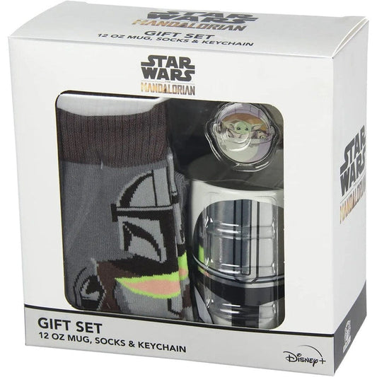 The Mandalorian Mug, Socks & Keychain Gift Set - Fashions for Home