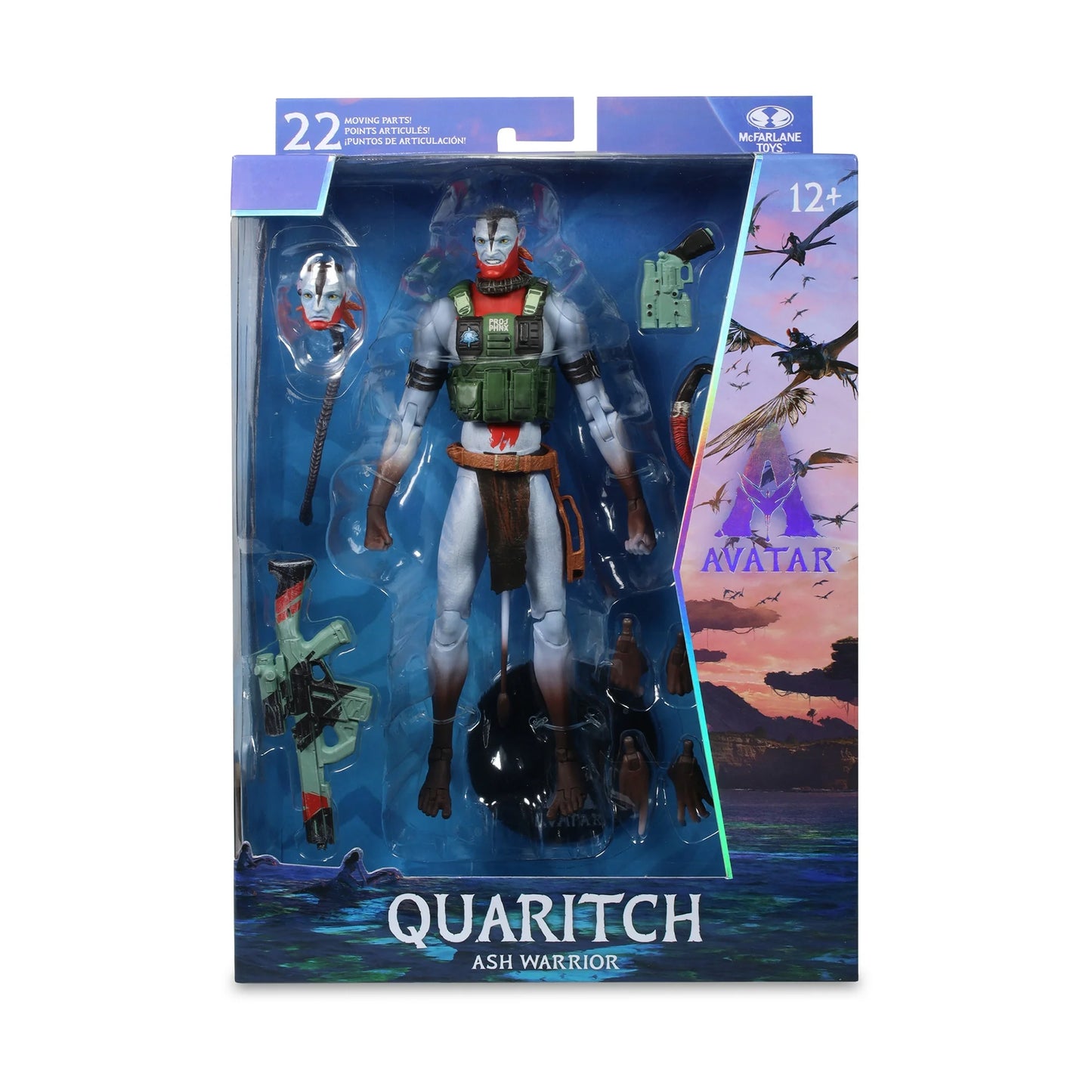Avatar: Fire and Ash Quaritch (Ash Warrior) 7" Action Figure Collector Edition - McFarlane Toys Fashions for Home