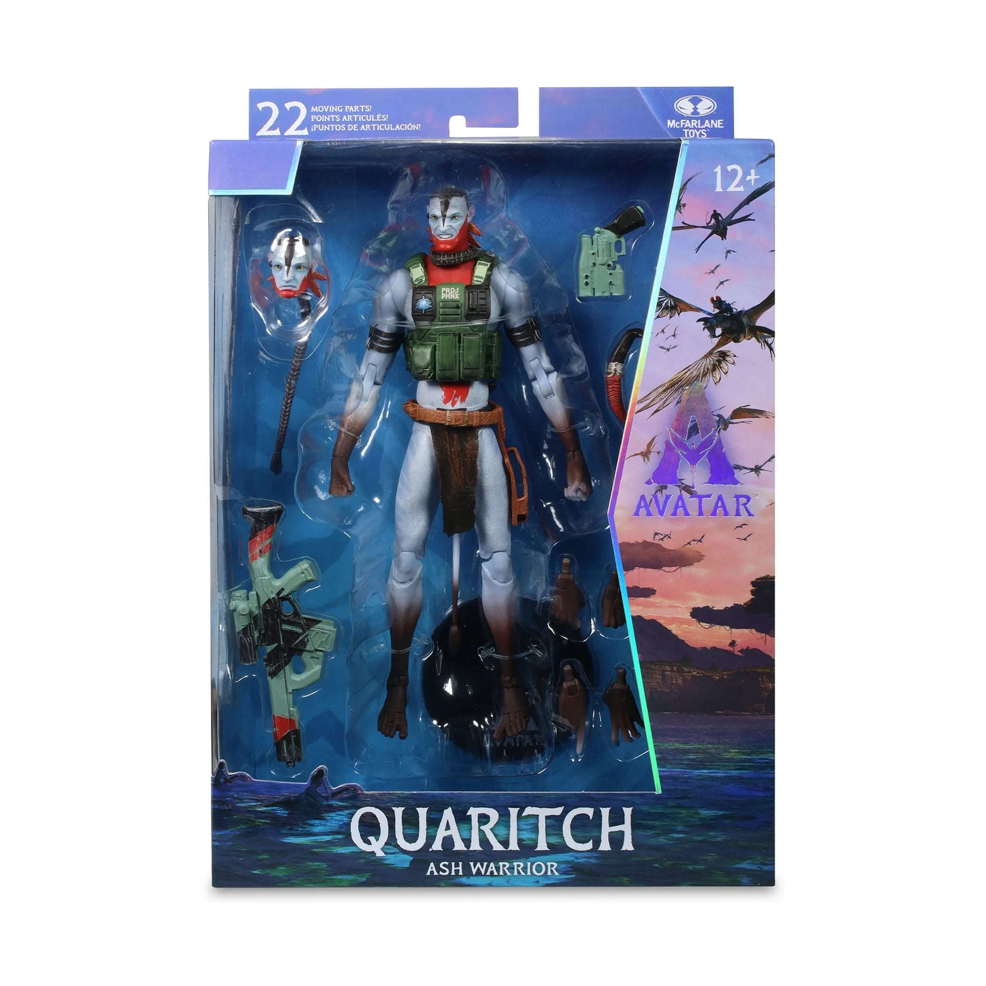 Avatar: Fire and Ash Quaritch (Ash Warrior) 7" Action Figure Collector Edition - McFarlane Toys Fashions for Home