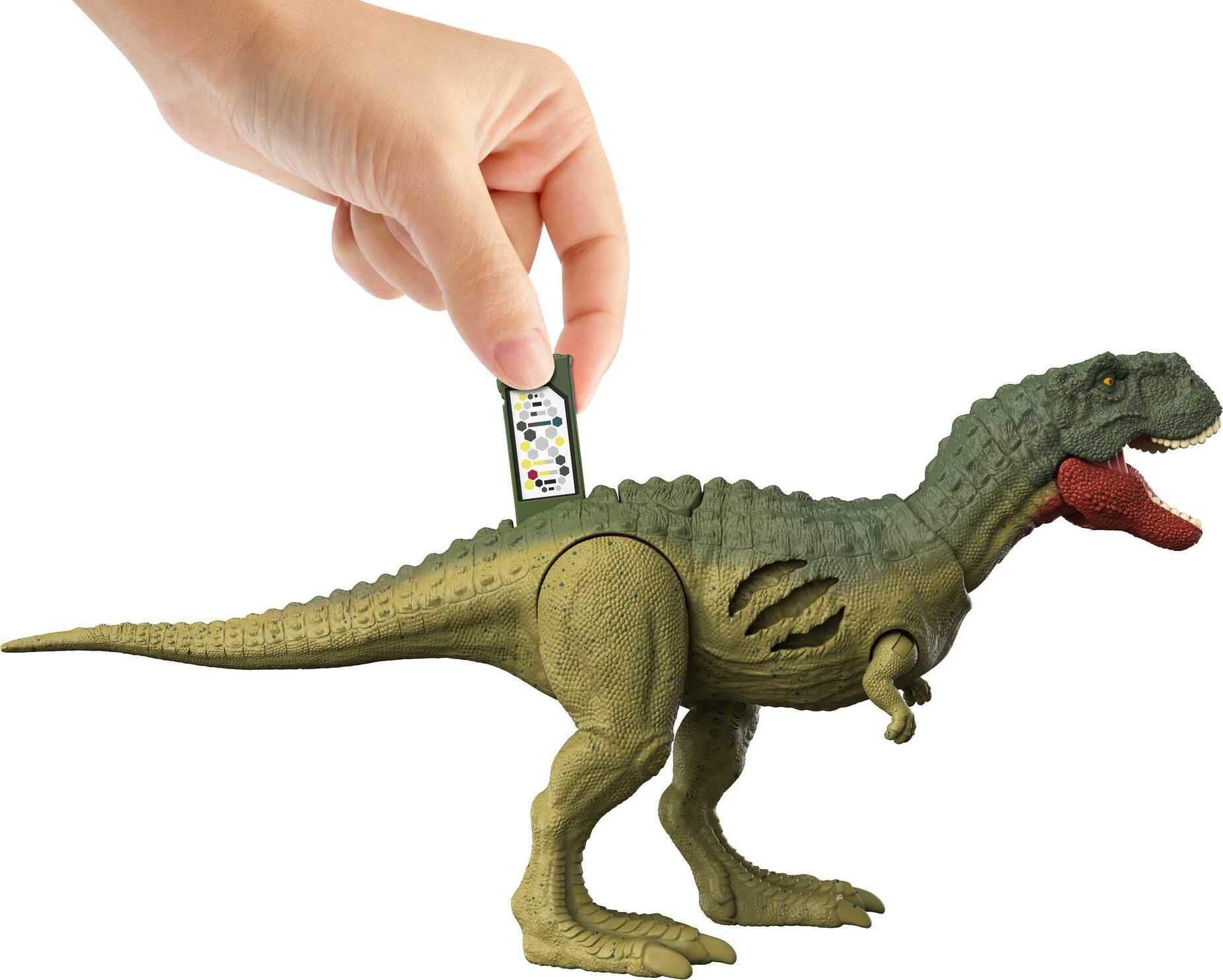 Jurassic World Dominion Extreme Damage Quilmesau Dinosaur Action Figure Toy, Battle Play Fashions for Home