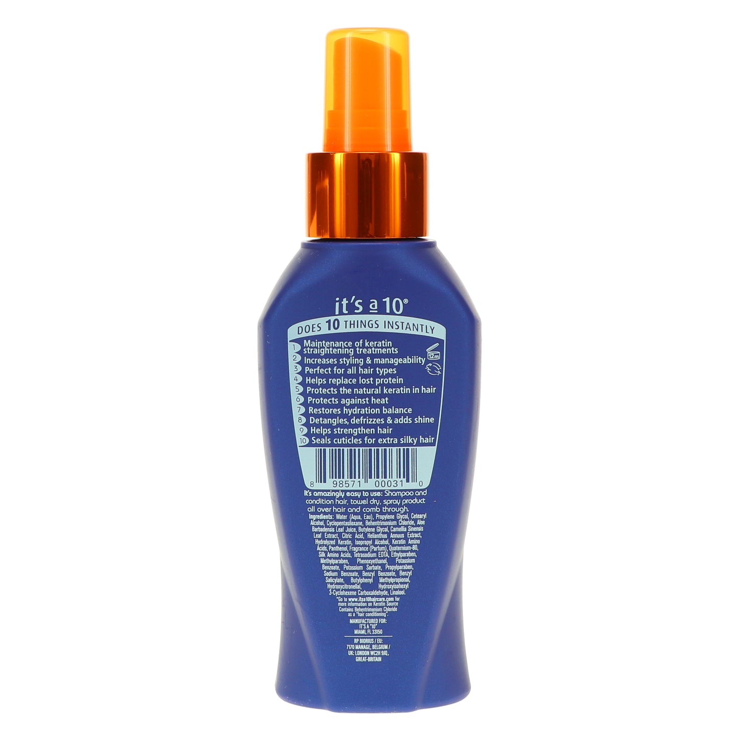 It's a 10 Miracle Leave-In Plus Keratin 4 oz - Fashions for Home