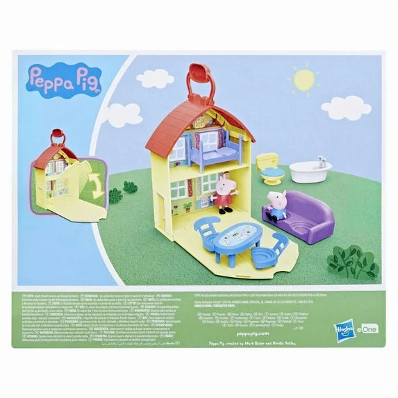 Peppa Pig Toys Peppa's Carry-Along House Playset, 10 pc