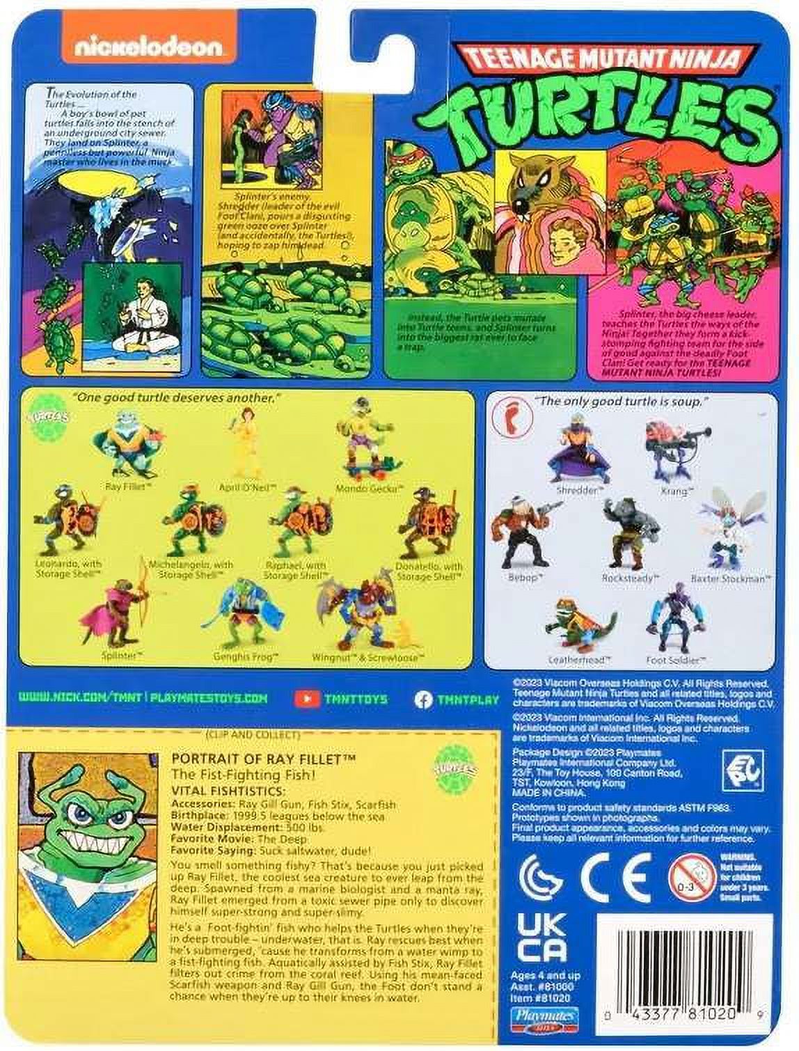 Teenage Mutant Ninja Turtles Classic Ray Fillet Basic Figure