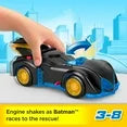 Imaginext DC Super Friends Shake & Spin Batmobile and Batman Figure Set, 4 Pieces
