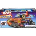 Hot Wheels Ultra Hots Sto & Go Track Set, 5 Die-Cast Cars, Ages 3+, 36" x 24" x 12", Plastic
