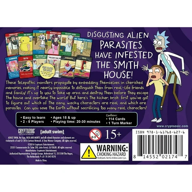 Cryptozoic Entertainment Rick & Morty Total Rickall Cooperative Card Game
