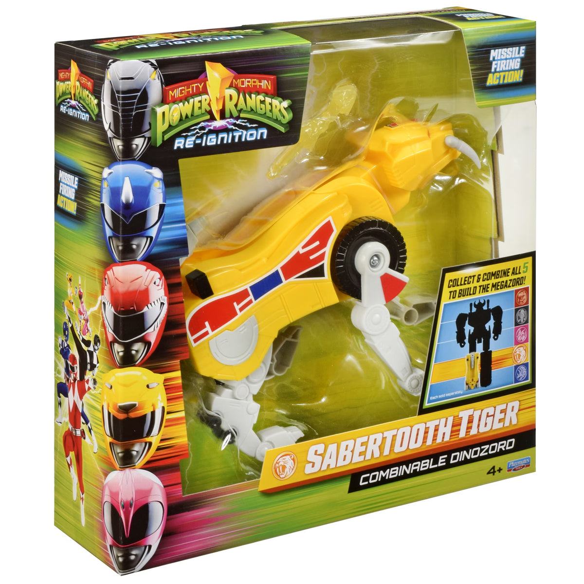 Power Rangers Mighty Morphin Re-Ignition - Sabretooth Tiger Combinable Dinozord by Playmates Toys Fashions for Home