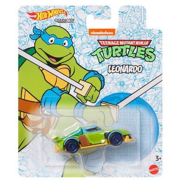 Hot Wheels Character Car Leonardo Mutant Ninja 1:64 Scale Vehicle - Fashions for Home
