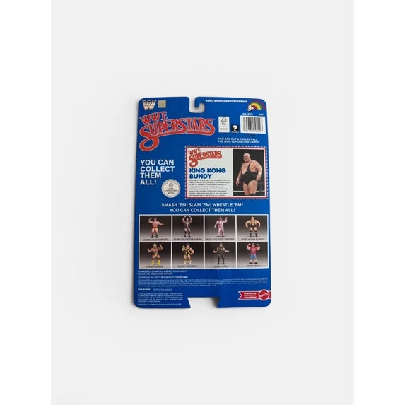 WWE Superstars King Kong Bundy Exclusive Blue Card Retro WWF Style Series 2 Fashions for Home