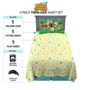 Animal Crossing Kids Twin Sheet Set, Gaming Bedding, Yellow and Blue, Nintendo