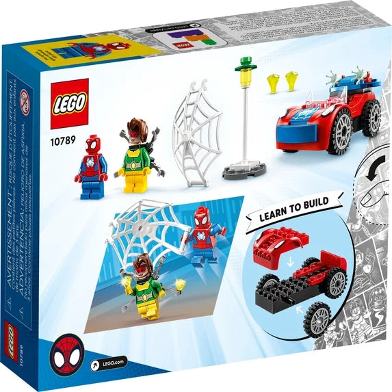 LEGO Marvel Spider-Man's Car and Doc Ock Set 10789, Spidey and His Amazing Friends Buildable Toy for Kids 4 Plus Years Old with Glow in the Dark Pieces Fashions for Home