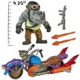 Teenage Mutant Ninja Turtles: Mutant Mayhem Chopper Cycle with Exclusive Rocksteady Figure - Fashions for Home