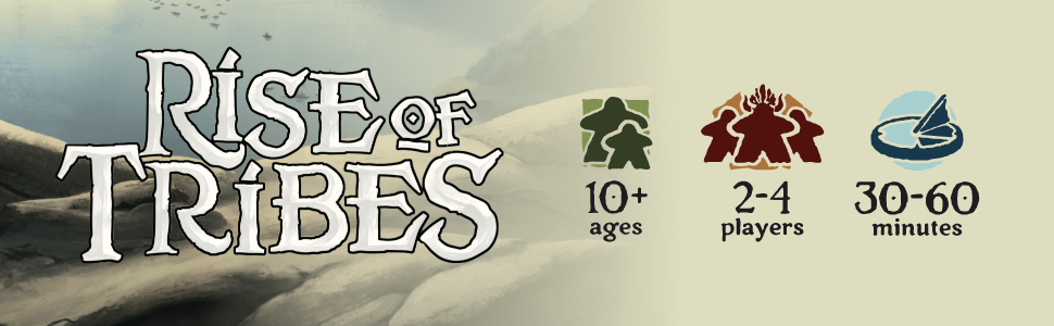 Rise of Tribes Strategy Board Game - Build, Explore, Dominate - Perfect for Family Game Nights and Board Game Enthusiasts