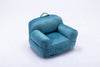 Kid's Bean Bag Chair Velvet Fabric Memory Sponge Stuffed Bean Bag Chair For Children,Blue