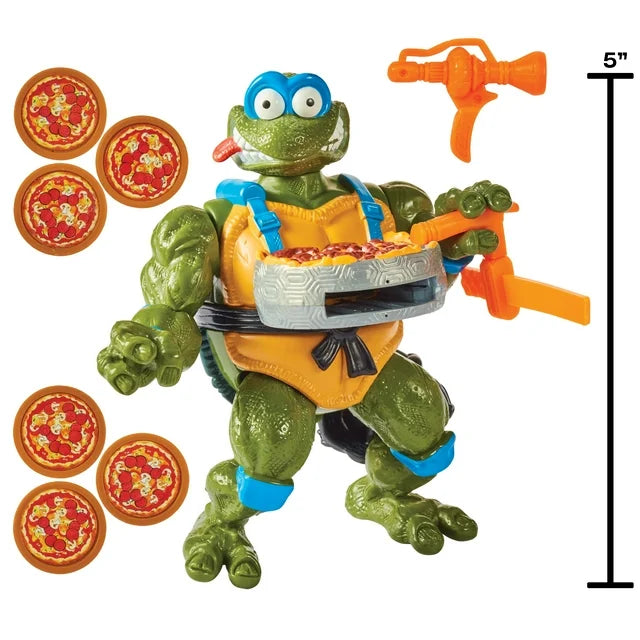 Teenage Mutant Ninja Turtles Classic Pizza Tossin' 5 Inch Action Figure - Leonardo