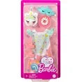 My First Barbie Fashion Pack, Preschool Doll Clothes with Bedtime Pajamas and Accessories, 13.5-inch
