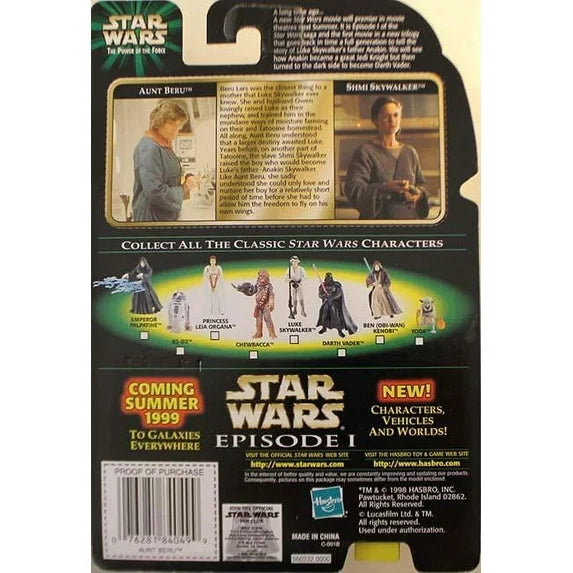 Star Wars Power of the Force POTF2 Flashback Aunt Beru with Service Droid Action Figure Fashions for Home
