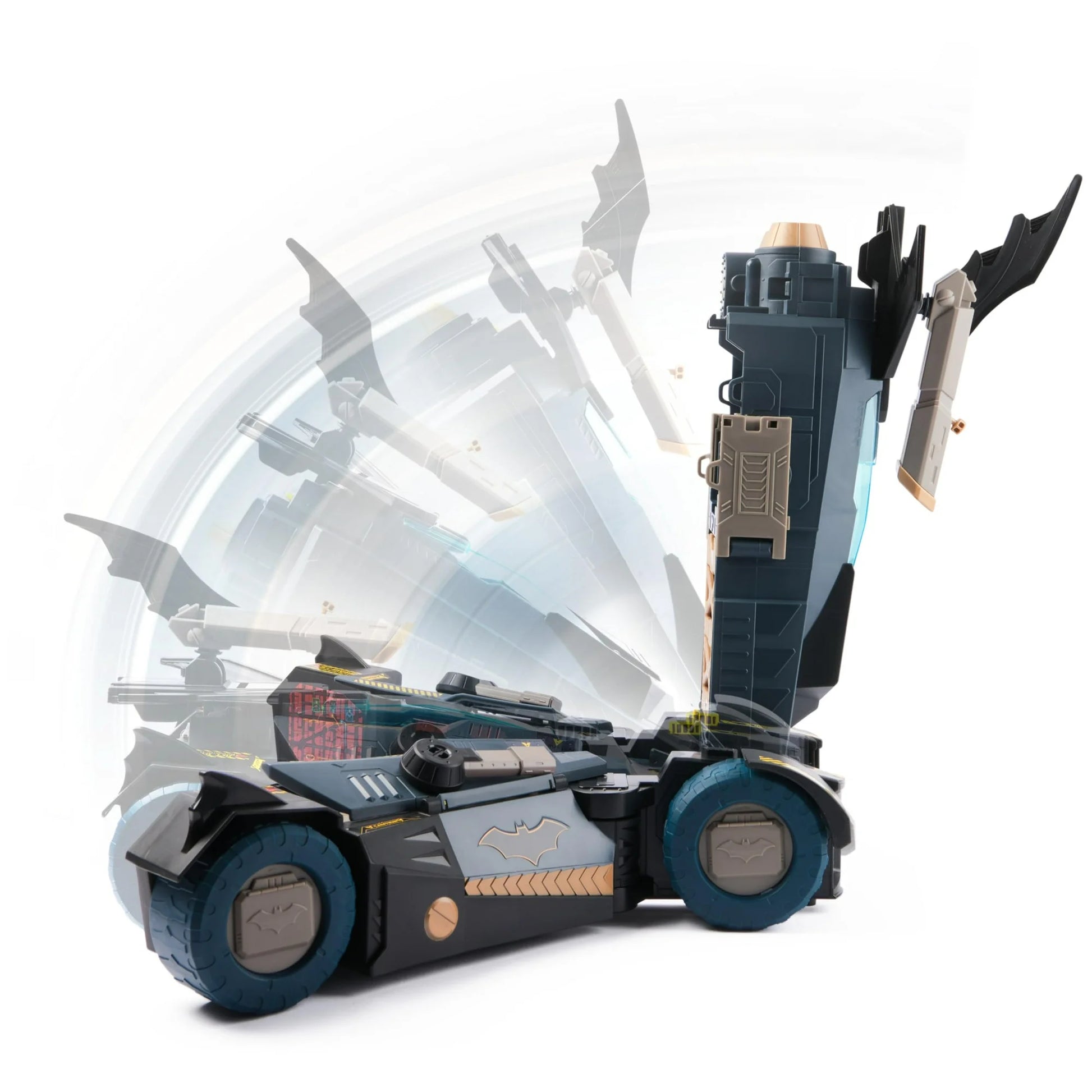 DC Comics Batman, Ultimate Transforming Batmobile Playset, 2-in-1 Playset with Exclusive Figure and Glider, Lights, Sounds, Kids Toys for Boys and Girls 4+ Fashions for Home