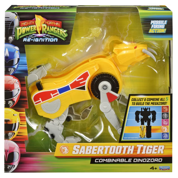 Power Rangers Mighty Morphin Re-Ignition - Sabretooth Tiger Combinable Dinozord by Playmates Toys Fashions for Home