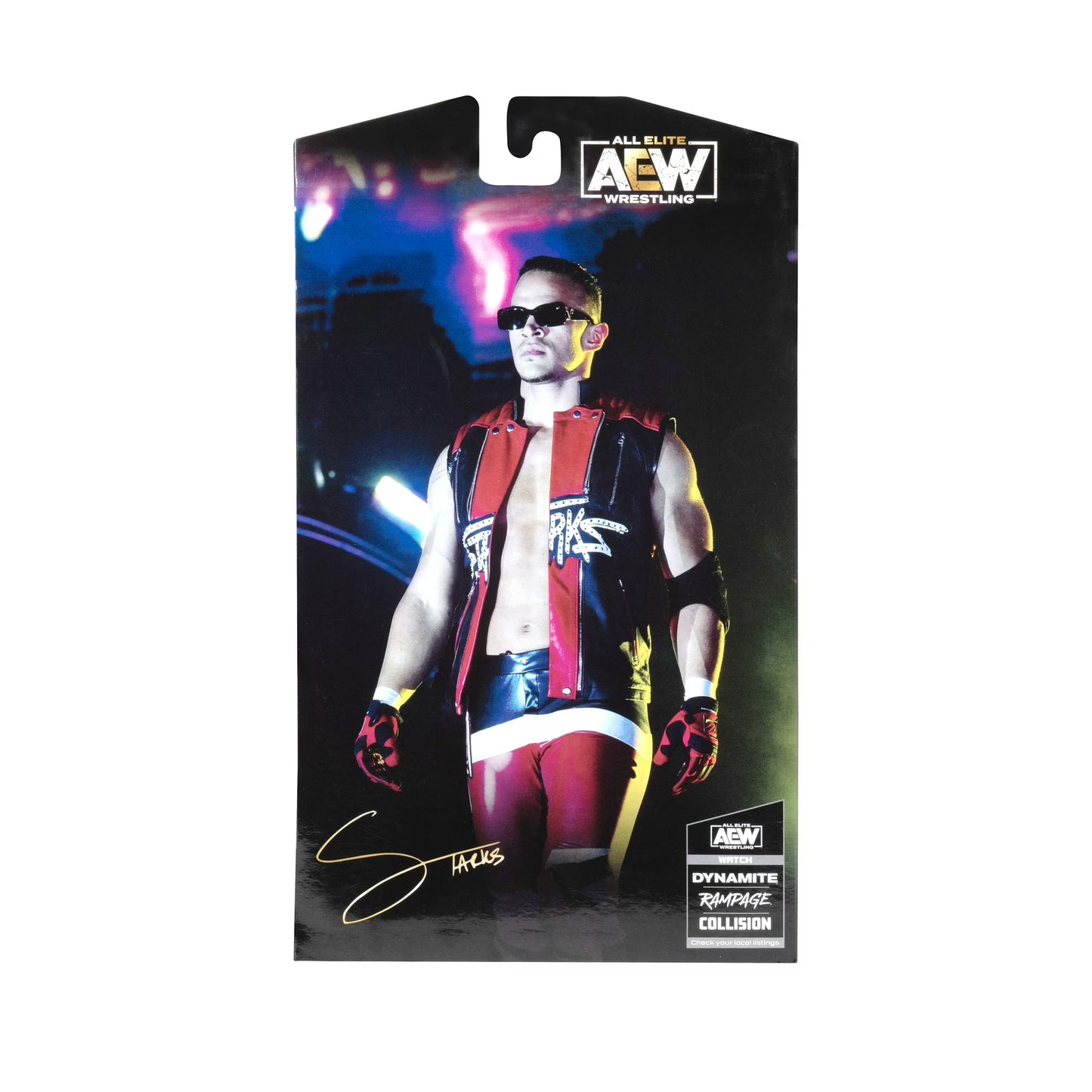 AEW Unrivaled Ricky Starks - 6 inch Figure with Entrance Vest, Sunglasses, and Alternate Hands (Walmart Exclusive) Fashions for Home