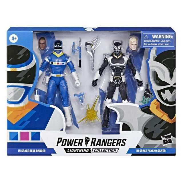 Power Rangers Lightning Collection in Space Blue Ranger Vs. Silver Psycho Ranger - Fashions for Home