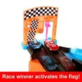 Disney Pixar Cars Glow Racers Launch & Criss-Cross Playset with 2 Glow-in-the-Dark Vehicles