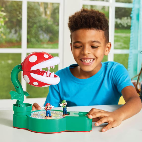 Epoch Games Super Mario Piranha Plant Escape!, Tabletop Skill and Action Game with Collectible Super Mario Action Figures, Ages 4+ Fashions for Home