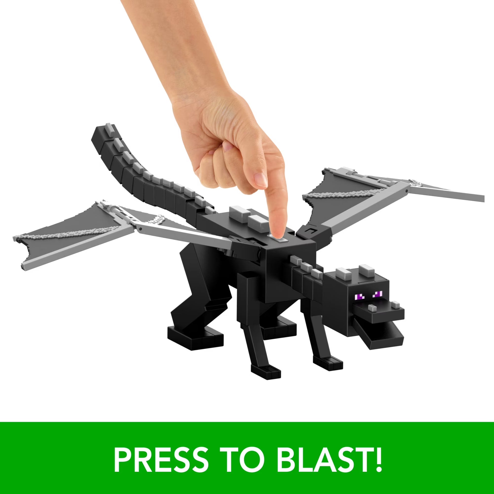 Minecraft Dragon’s Breath Attack Ender Dragon Action Figure with 10 Discs, 20-inch Wingspan Fashions for Home